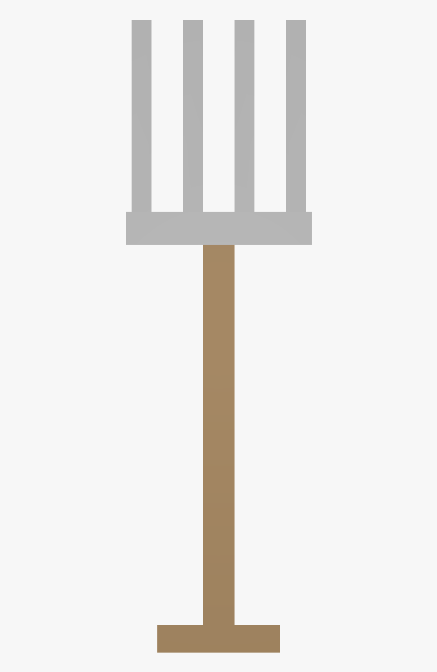 Transparent Pitch Fork Clipart - Peach, Transparent Clipart