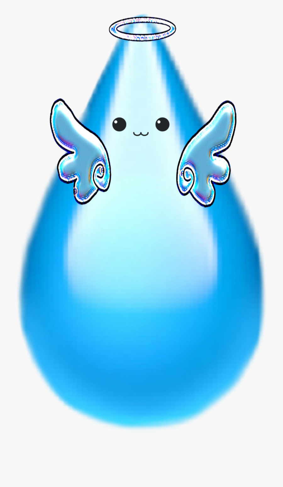 #sticker #teardrop #angel #emoji, Transparent Clipart