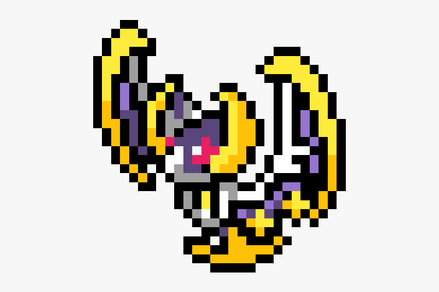 Pixel Art Lunala, Transparent Clipart