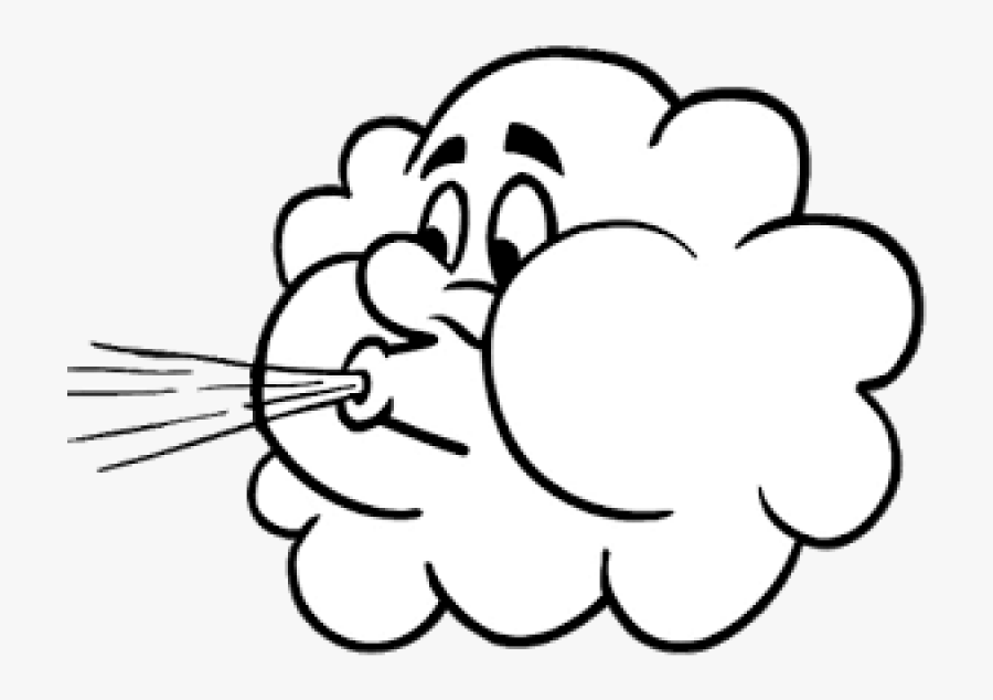 Wind To Color - Wind Black And White Clip Art, Transparent Clipart