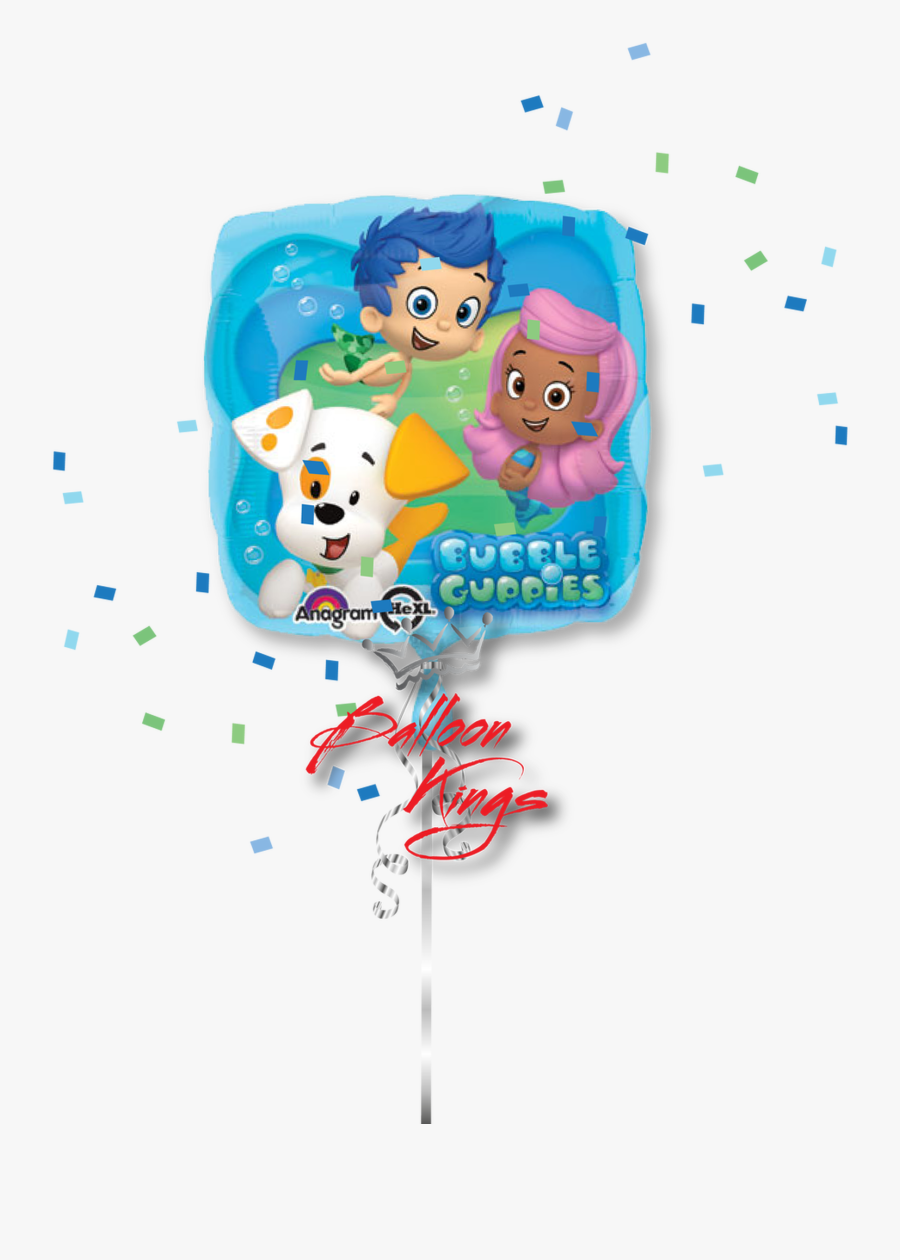 Transparent Square Thought Bubble Png - Bubble Guppies Mylar Foil Balloon, Transparent Clipart