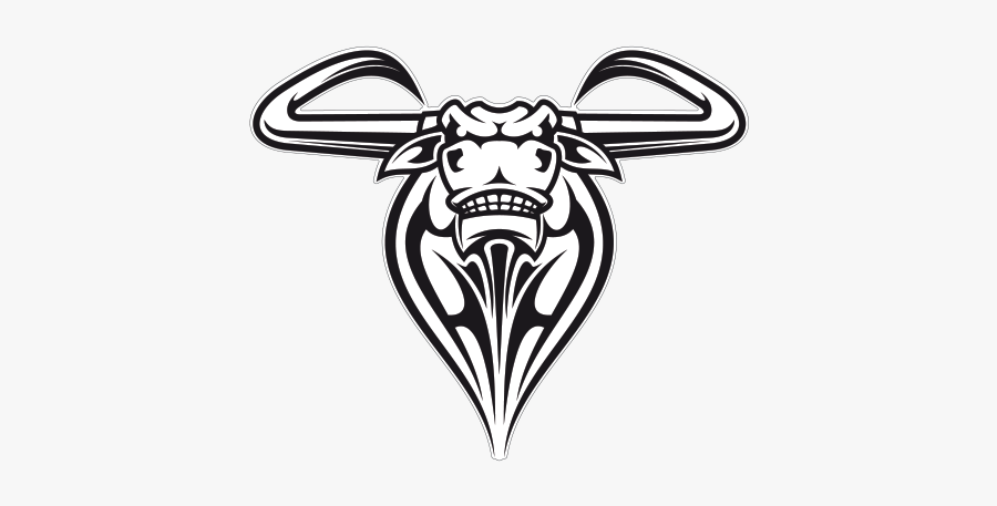 Clip Art Bull Symbol - White Bull Logo Transparent, Transparent Clipart