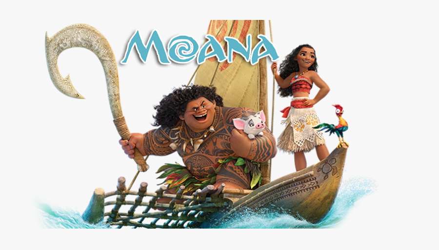 Transparent Maui Moana Clipart - Moana And Maui On Boat, Transparent Clipart