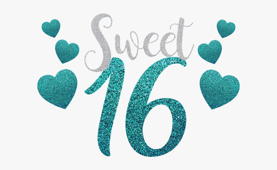 Sweet Sixteen, Birthday, Sweet - Its My 16th Birthday, Transparent Clipart