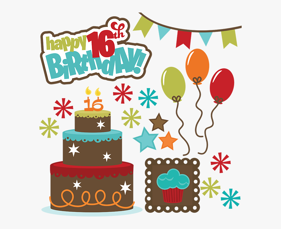 16th Birthday Image - Happy Birthday Boy 16, Transparent Clipart