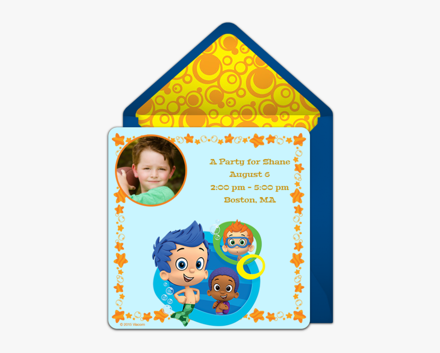 Bubble Guppies 1st Birthday Invites For Boys, Transparent Clipart