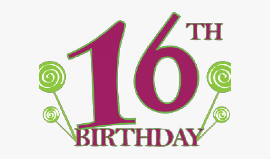 Sweet 16 Cliparts - 16th Birthday Clip Art, Transparent Clipart