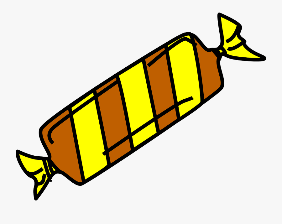 Candy Wrapped Sweet - Candy Clip Art, Transparent Clipart