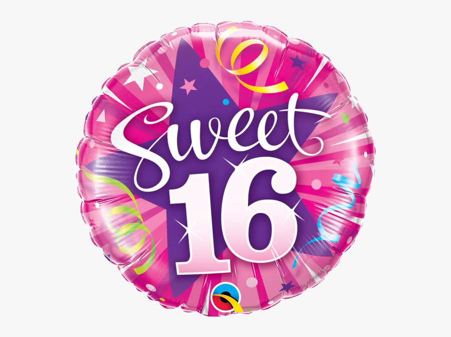 Hot Pink Sweet 16 Birthday Ba - Inflatable, Transparent Clipart