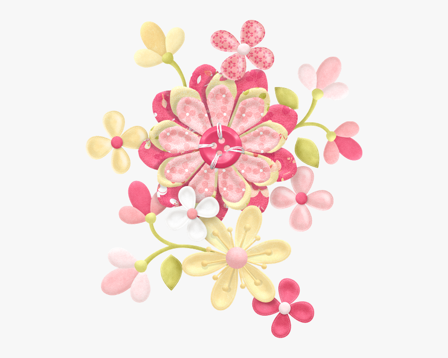 Clipart Flowers Scrap Png, Transparent Clipart