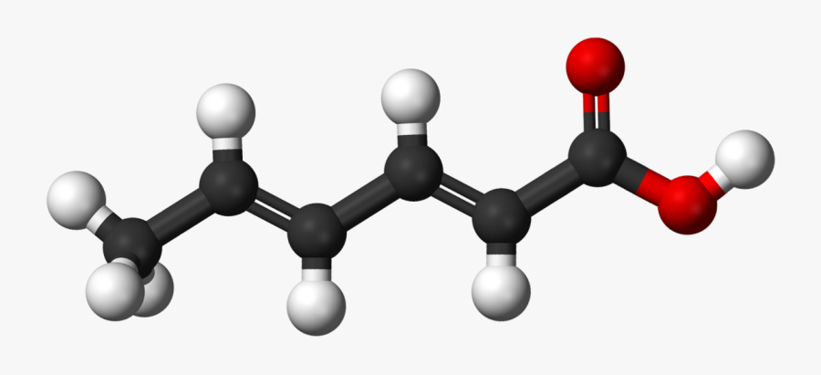 Sorbic Acid Wikipedia - Salicylic Acid 3d Model, Transparent Clipart