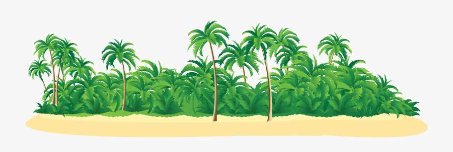 Summer Tropical Island With Palm Trees Png Clip Art - Island Clipart Png, Transparent Clipart