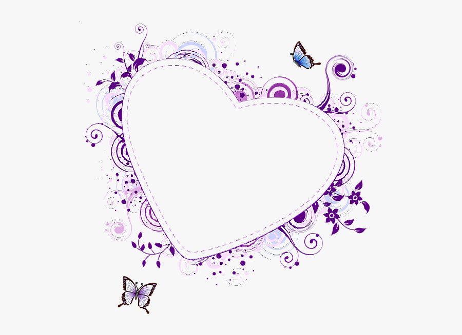 Brush Stroke Heart Clipart - Heart Frames Png, Transparent Clipart