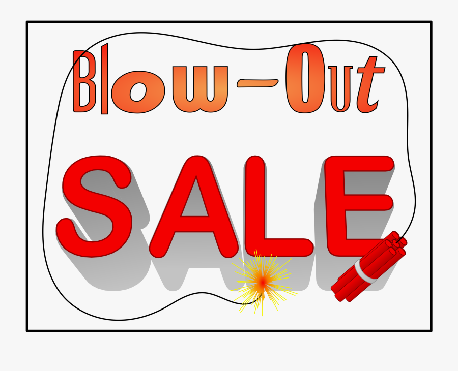 Blow-out Sale - Sale Out, Transparent Clipart