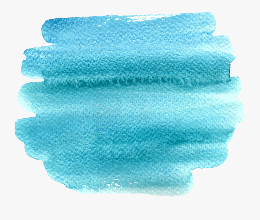 Blue Watercolor Painting Brush - Blue Paint Brush Strokes, Transparent Clipart