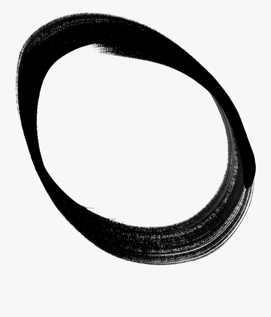 Brushstroke Circle Body Jewelry - Circle, Transparent Clipart