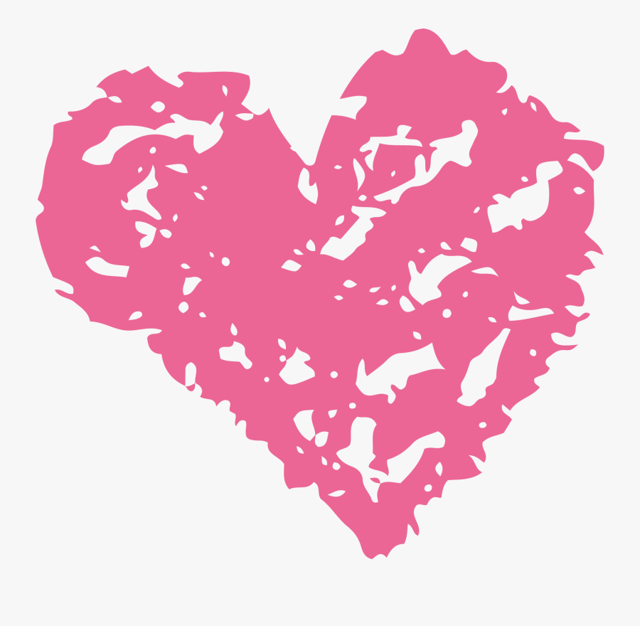 Transparent Stroke Clipart - Vetor Giz Coração Png, Transparent Clipart