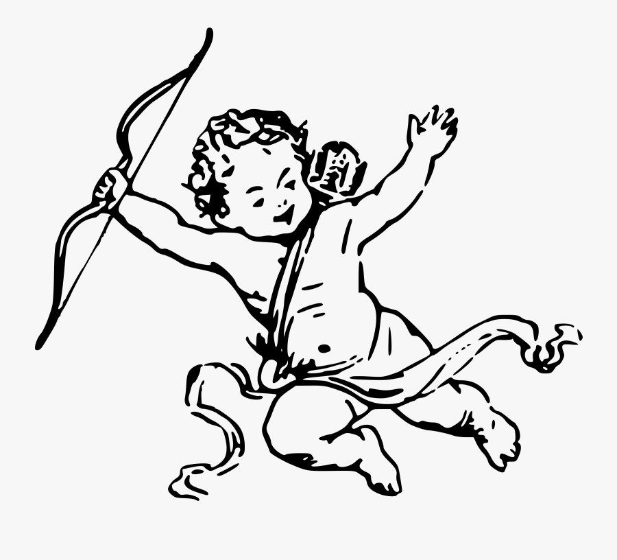 Transparent Angel Wings Clipart - Cherub Black And White, Transparent Clipart