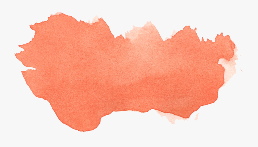 Orange Watercolor Brush Stroke Png, Transparent Clipart