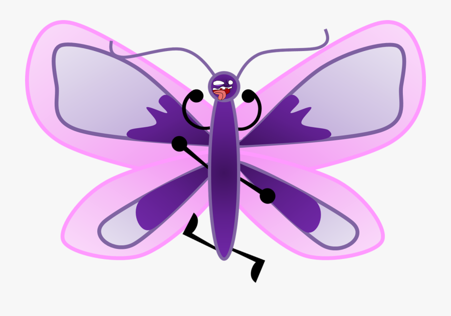 Cat And Butterfly Clipart - Butterfly Bfdi, Transparent Clipart