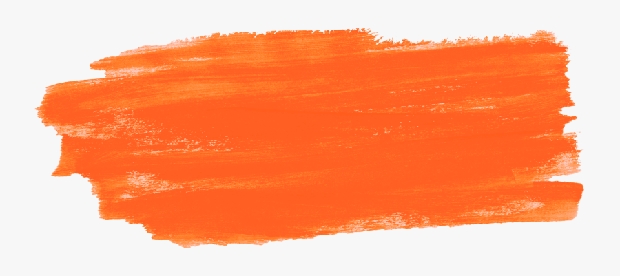 Her Brain On Digital Png Royalty Free Library - Orange Brush Stroke Png, Transparent Clipart