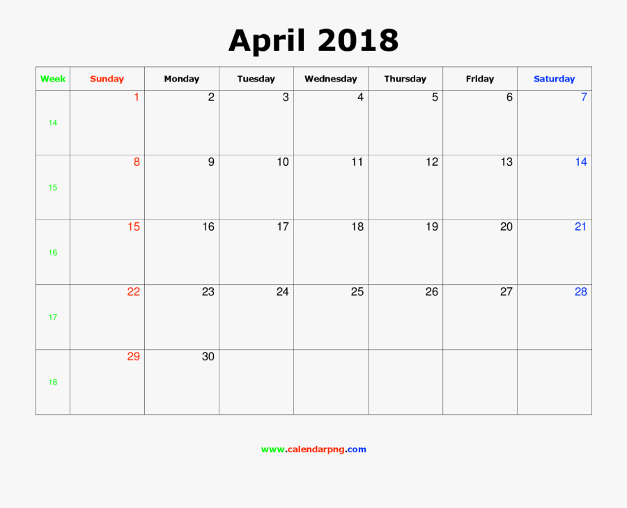 September Canada 2019 Calendar, Transparent Clipart