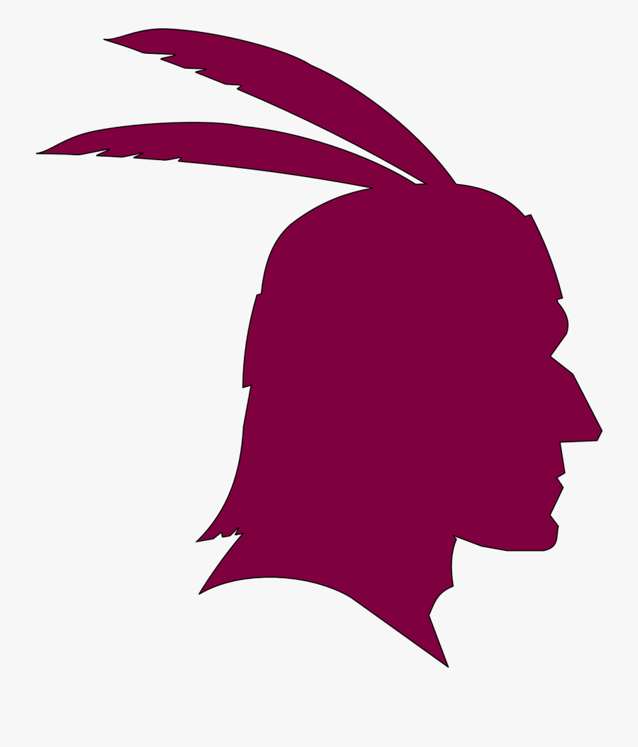 Transparent Spaghetti And Meatballs Clipart - Native American Head Silhouette, Transparent Clipart