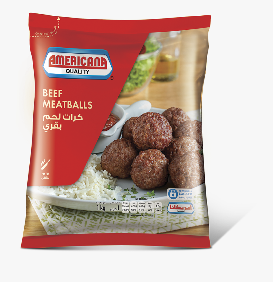 360101 Americana Beef Meatballs 1000g New Bag Design - Americana Beef Meatballs 500g, Transparent Clipart