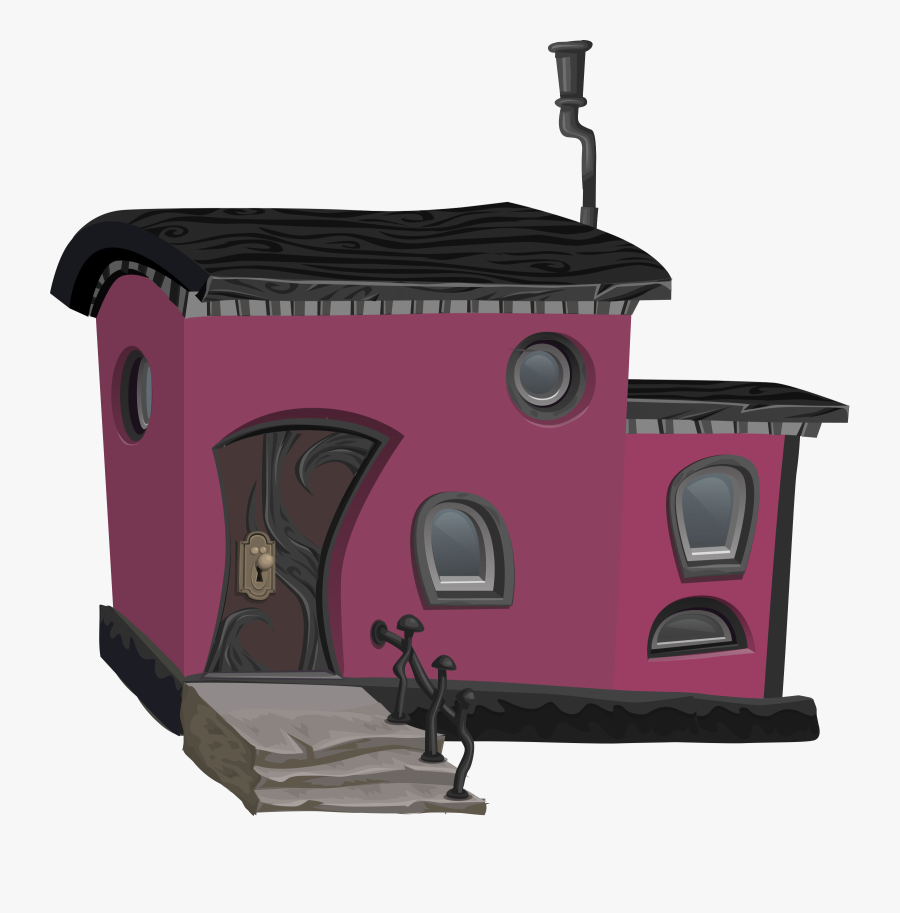 Weird Pink House Picture Transparent Download - Weird House Clipart Png, Transparent Clipart