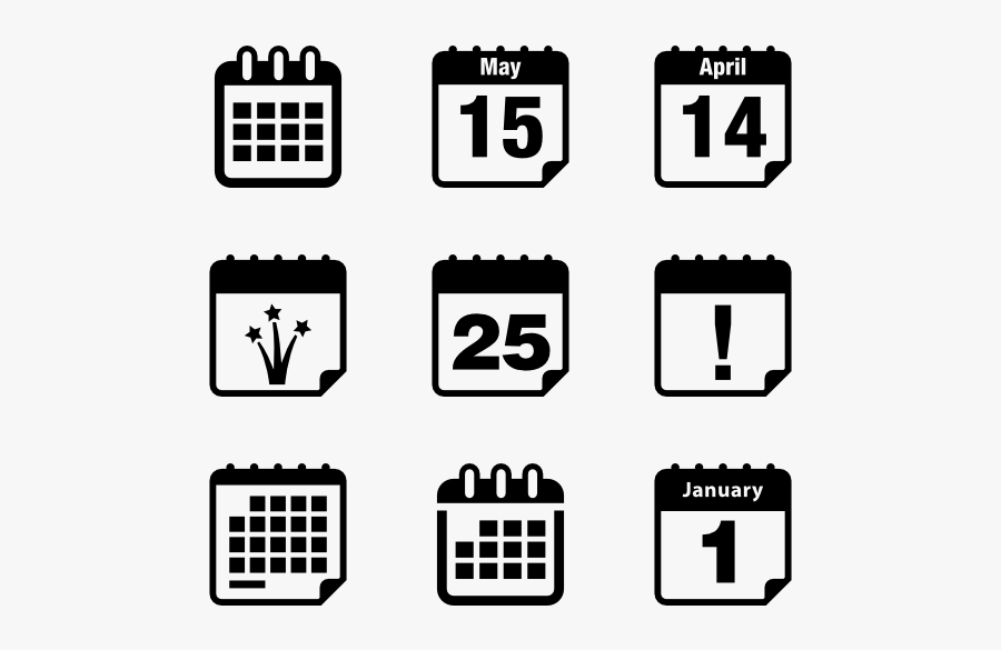 Calendar Icons Png - Calendar Icon Small Size, Transparent Clipart