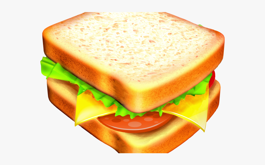 Cheese Sandwich Clipart, Transparent Clipart