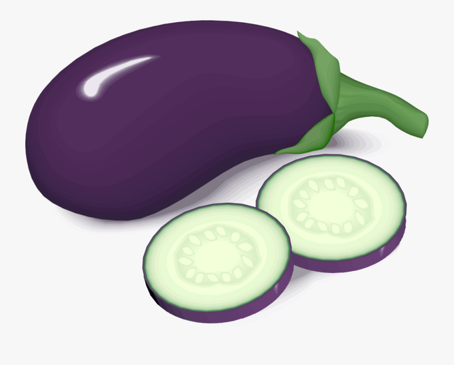 Purple,food,green - Clipart Terong, Transparent Clipart