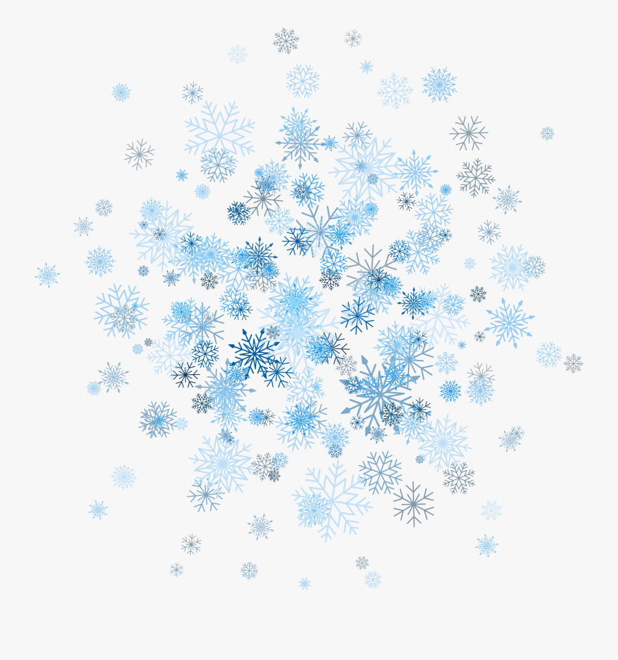 Snowflake Background Cliparts - Free Clipart Snowflakes, Transparent Clipart