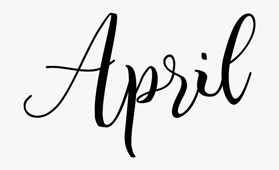#april #calendar @risalakbarmulya3 - Calligraphy, Transparent Clipart