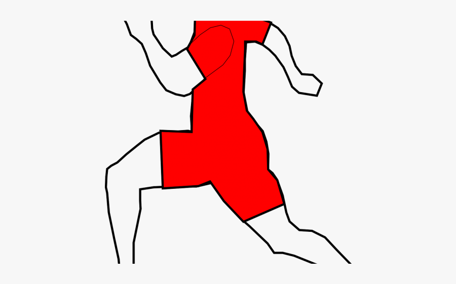 Basketball Clipart Motion - Man Running, Transparent Clipart