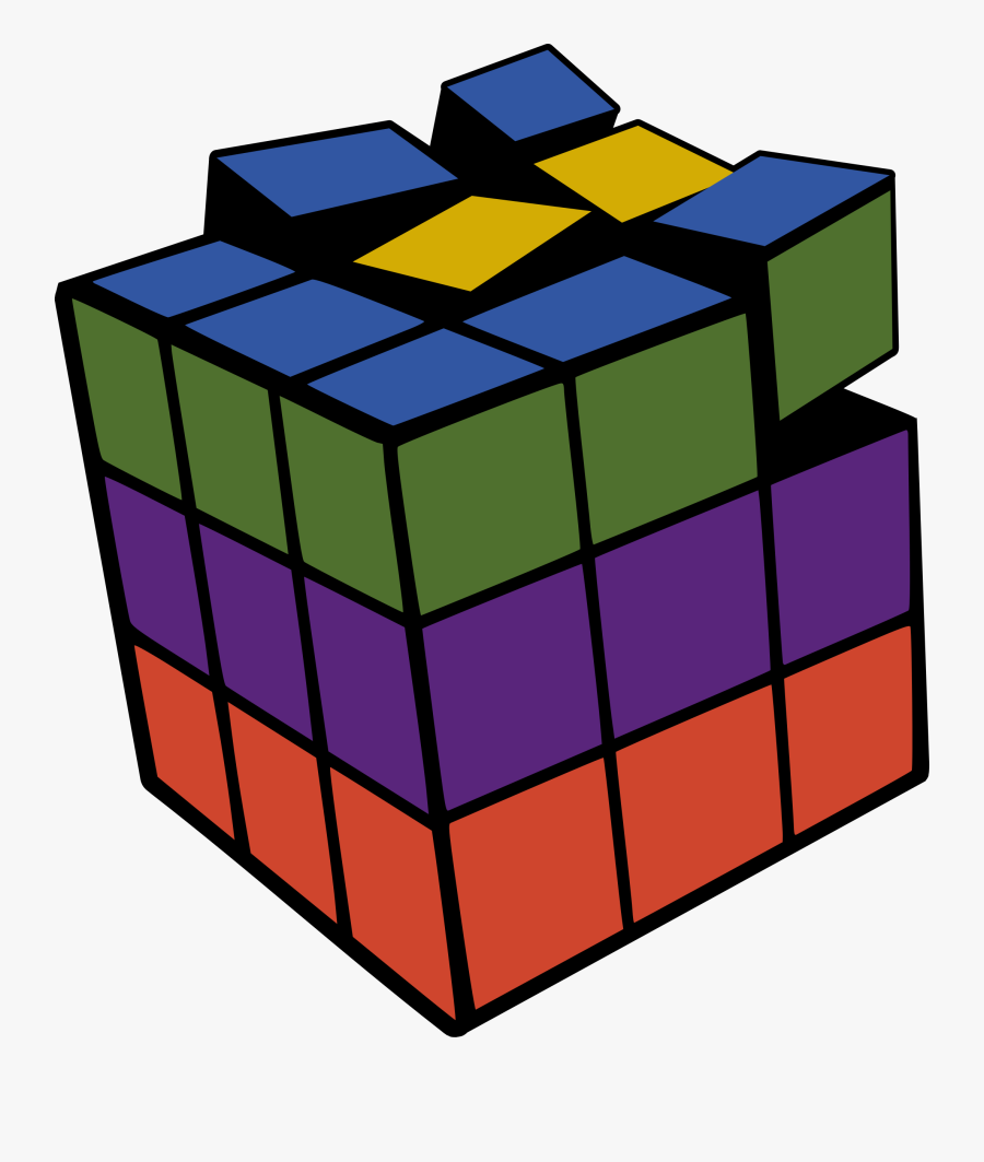 Rubiks Cube Png - Rubiks Cube Coloring Pages, Transparent Clipart
