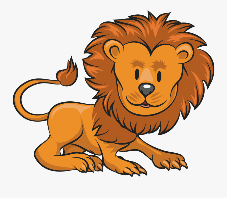 Lion Cartoon Clip Art - Animals Jungle Cartoons, Transparent Clipart
