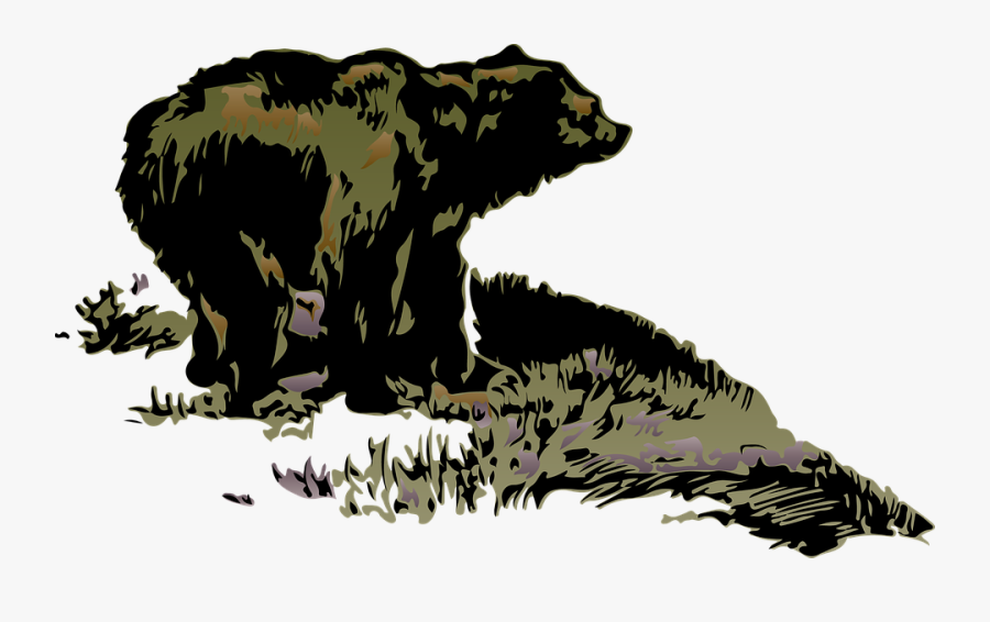 Transparent Grizzly Bears Clipart - Bear, Transparent Clipart