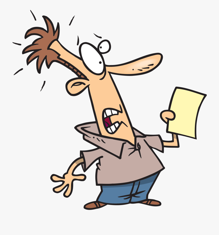 Don"t Wait Too Long To Buy A House - Shocked Man Cartoon Png, Transparent Clipart