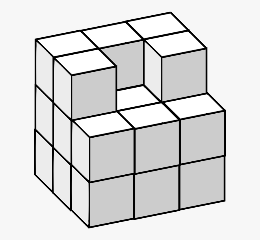 Cubes Clipart Black And White, Transparent Clipart