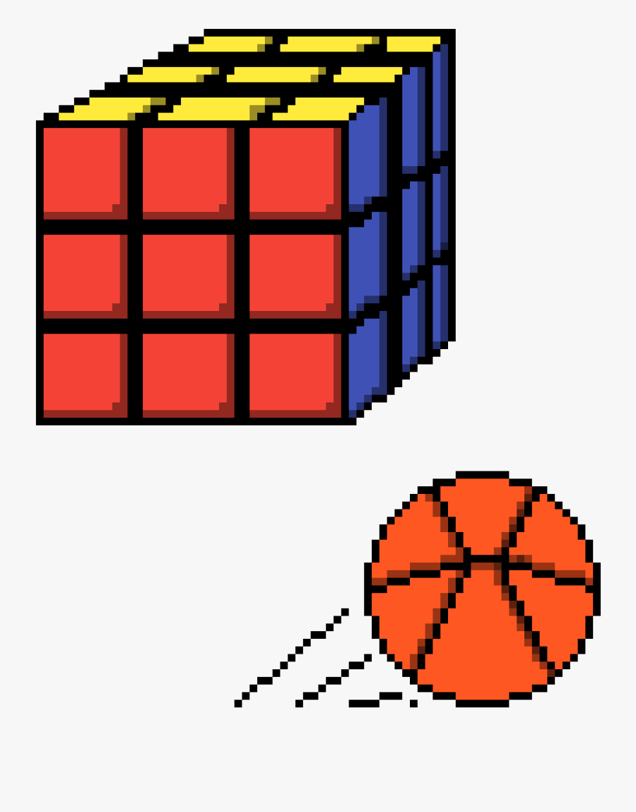 Transparent Rubix Cube Clipart - 8 Bit Apple, Transparent Clipart