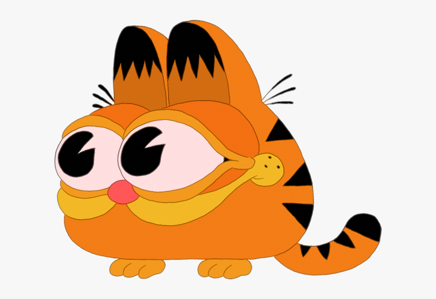 Waiting For A Render, Drew A Garf To Calm My Nerves - Cursed Images Garfield, Transparent Clipart