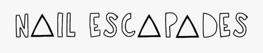 Nail Escapades - Calligraphy, Transparent Clipart