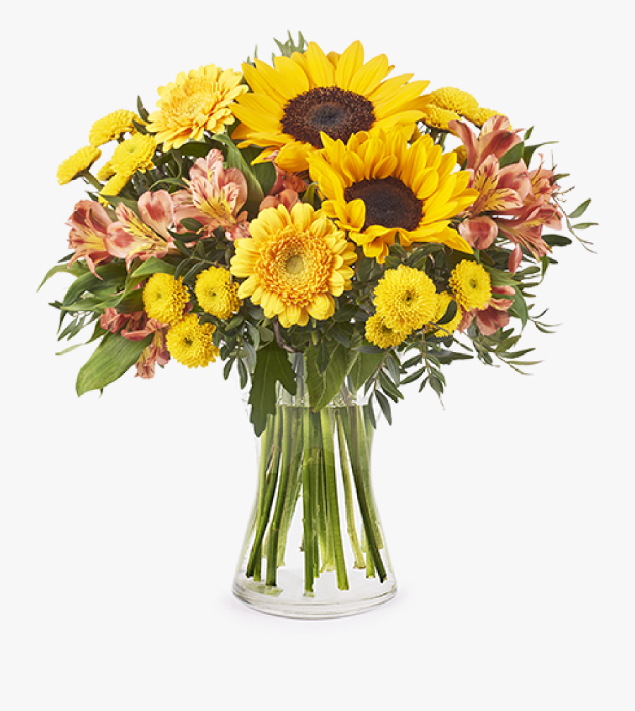 Transparent Mason Jar Clipart Png - Sunflower Bouquet Png Transparent, Transparent Clipart