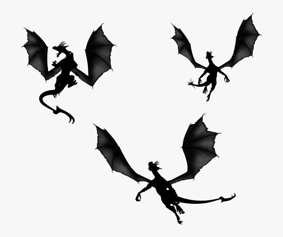 Transparent Demons Clipart - Flying Dragon Game Of Thrones, Transparent Clipart