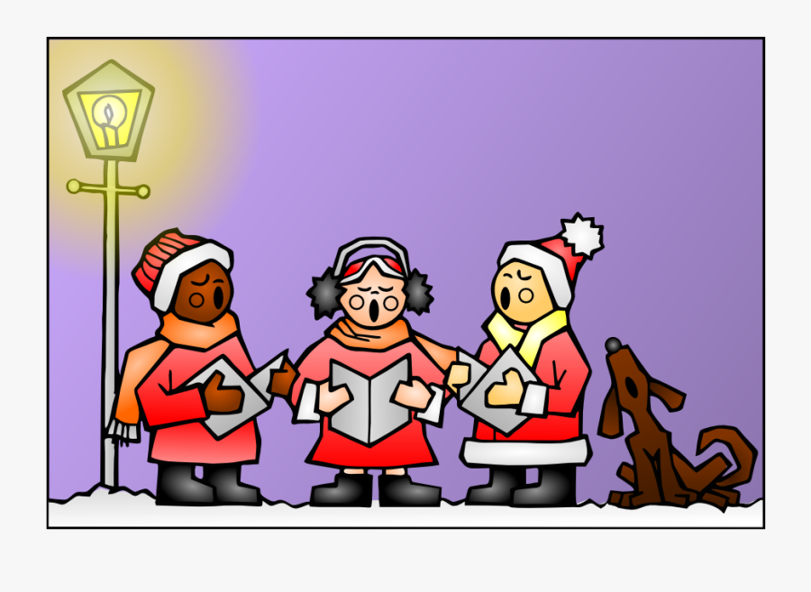Ho Ho Ho Merry Christmas - Singing Christmas Carol Clipart, Transparent Clipart