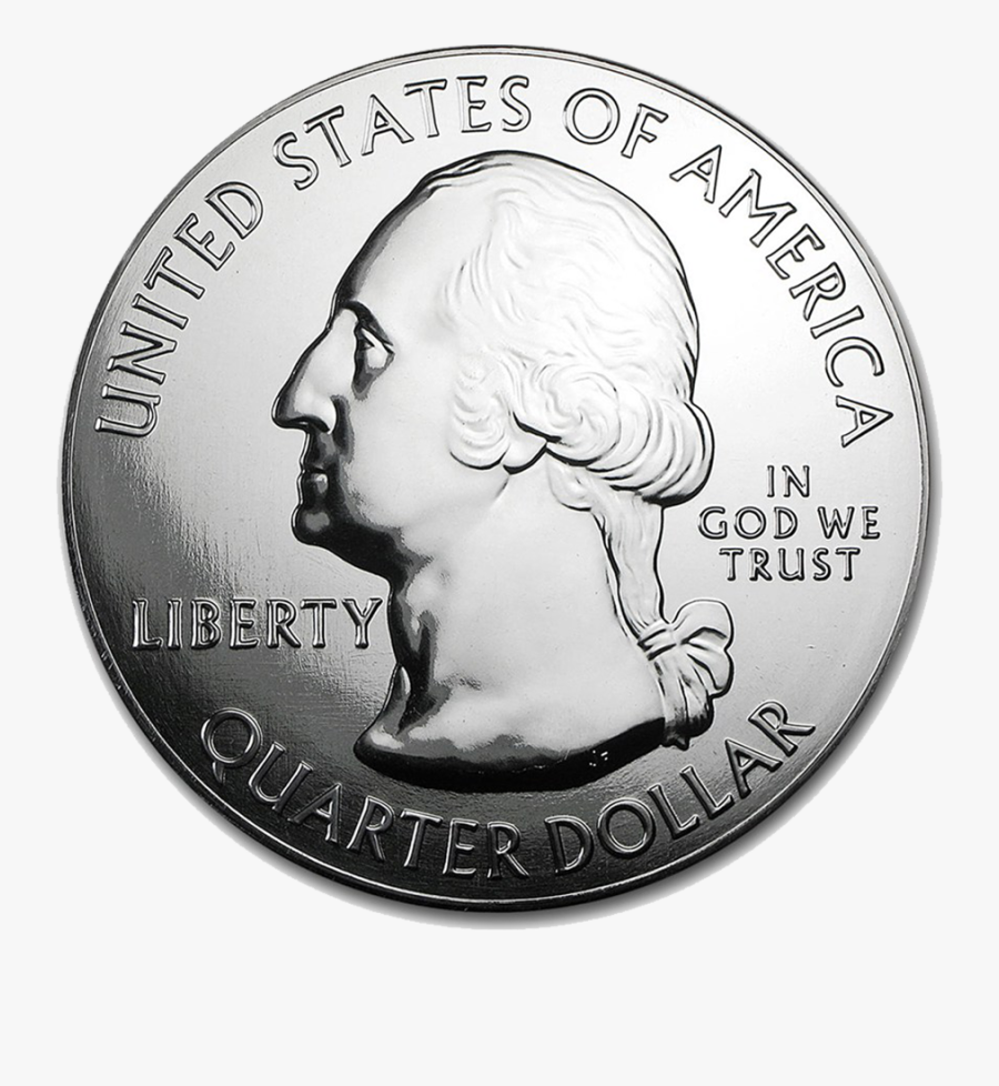 Coin United States Washington Quarter 50 State Quarters - Quarter, Transparent Clipart