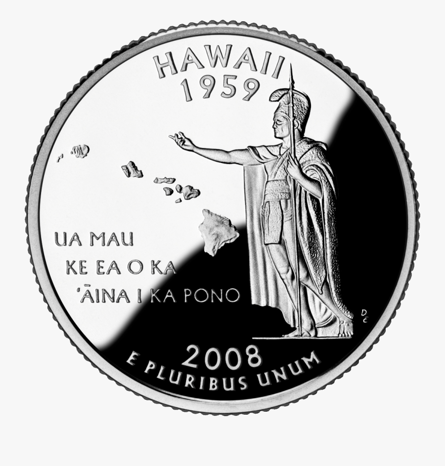 Quarters Archives Usa Facts - Hawaii Quarter, Transparent Clipart