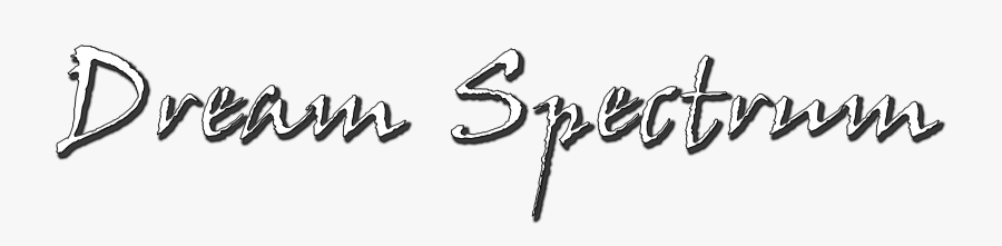 Dream Spectrum - Calligraphy, Transparent Clipart