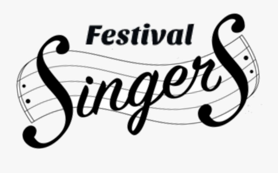 Clipart Music Choral Music - Singers Calligraphy, Transparent Clipart